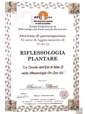 Diploma On Zon Su School, Mantova